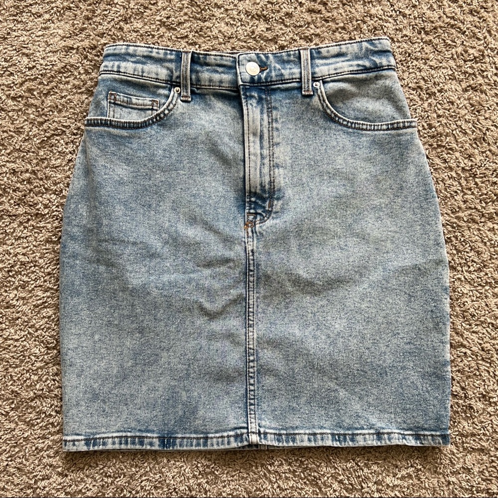 NWT H&M denim mom skirt